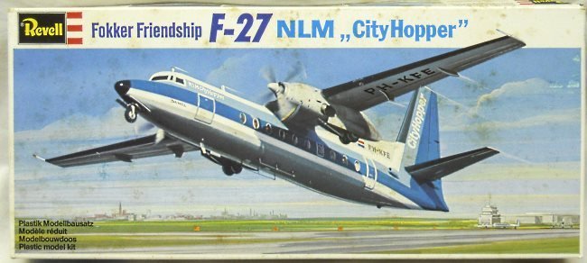 Revell 1/94 Fokker F-27 Friendship NLM City Hopper - (F27), H102 plastic model kit